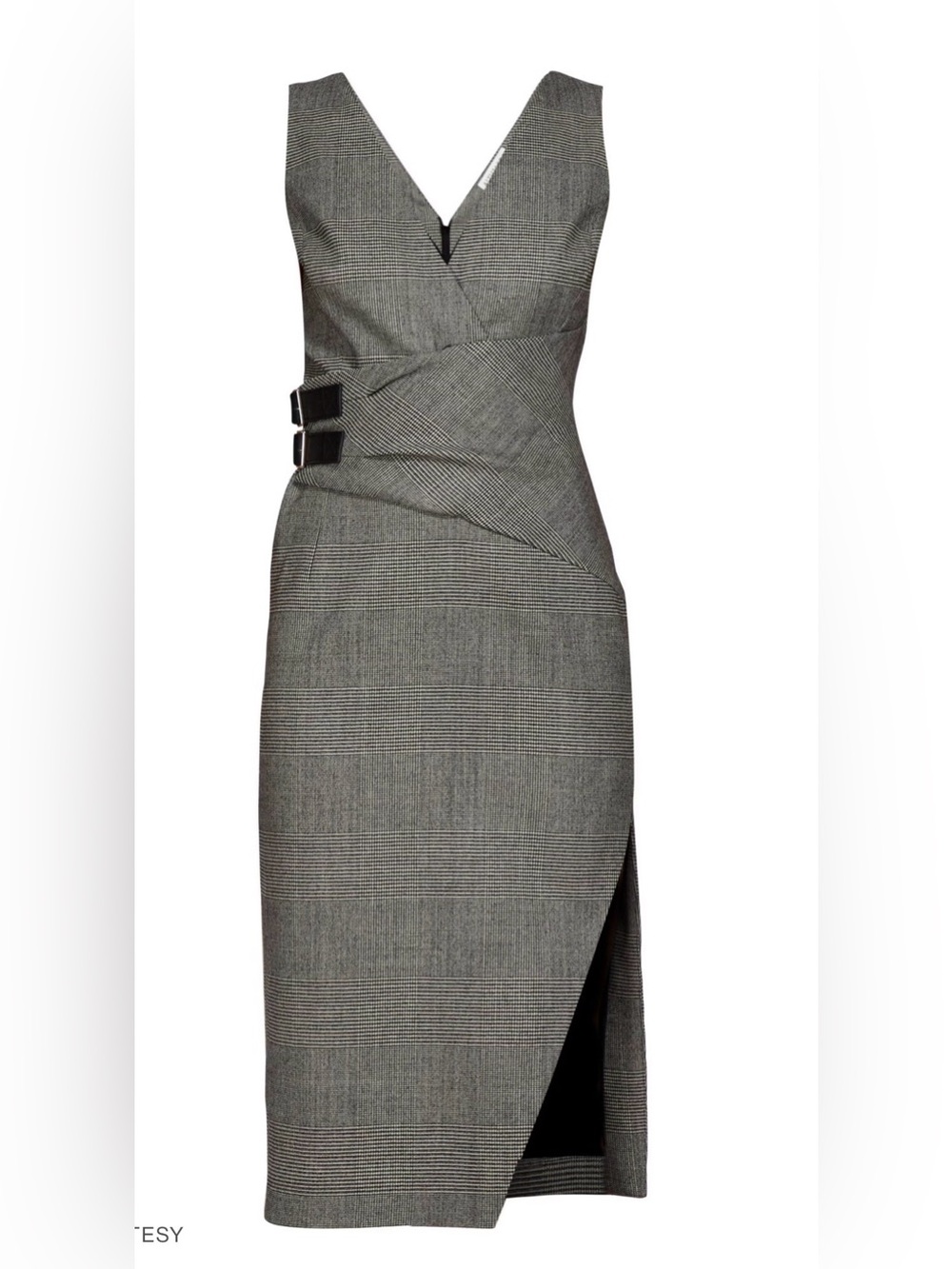 Altuzarra Prince of Wales-checked wool-blend dress